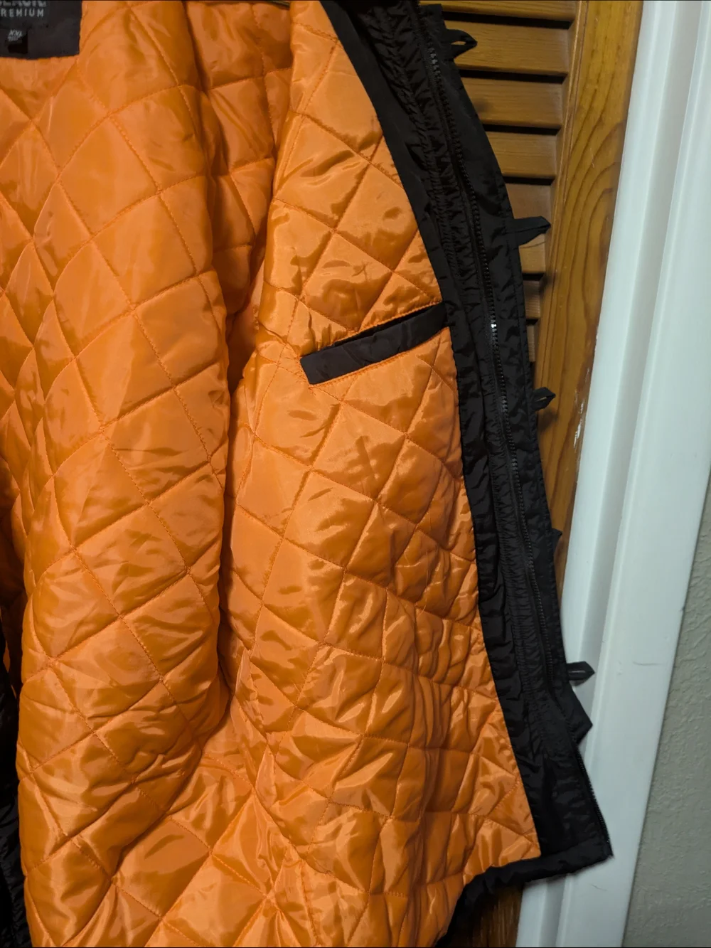 Men's Black Premium By EMP Insulated Parka Jacket with Faux-Fur Hood